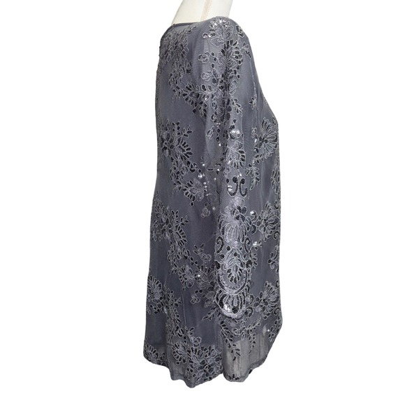 Beautiful Steel Grey Alex Evenings Causal Wear/Prefect For Dates Blouse, Small - Picture 5 of 9